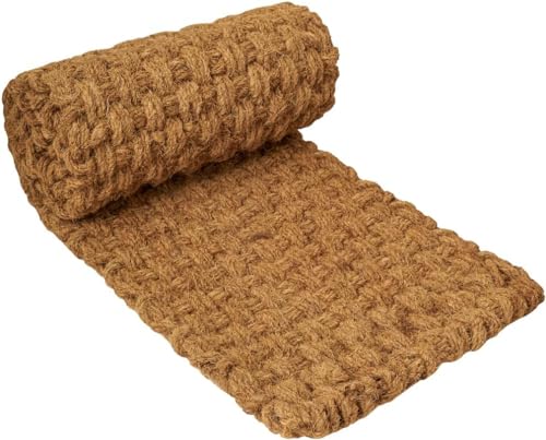 BARIEN 17 x 6 Ft Garden Pathway 100% Natural Coco Coir Roll Mats Hand-Woven Coir for Garden Walkway - Snow Mats for Walkway (17 x 6Ft)