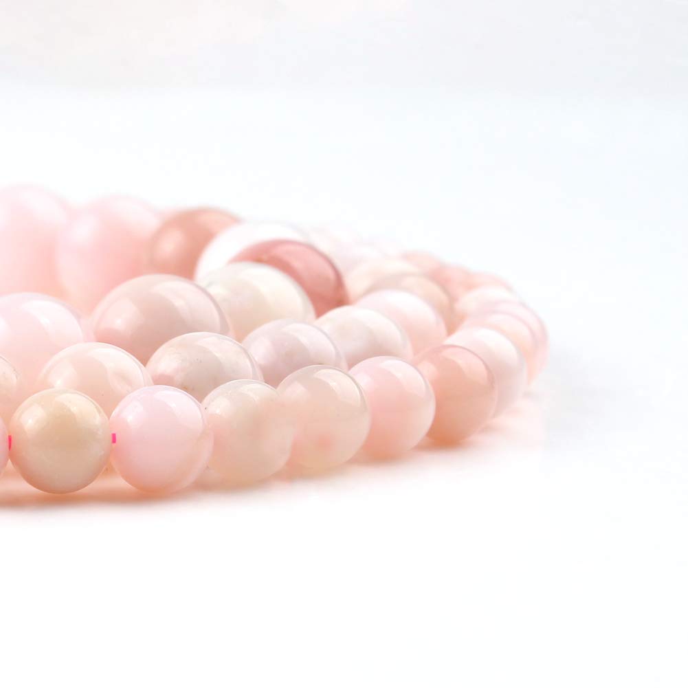 Koraliki miłości naturalny różowy opal kamień koraliki 6 mm okrągły luźny kamień szlachetny