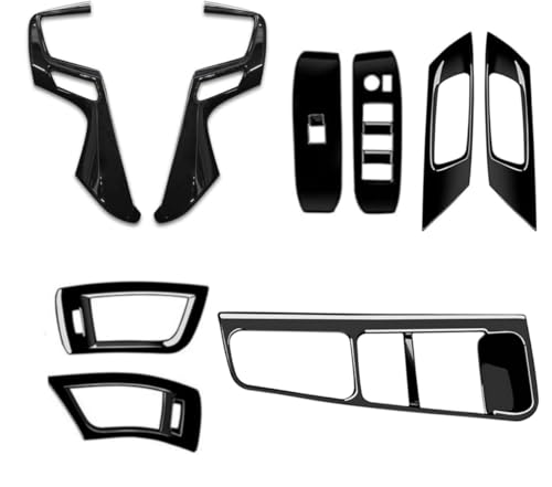Ayphrbel アルファード/ヴェルファイアに対応(For ALPHARD/VELLFIRE) 30系 2015年1月~2023年6月 前期後期 ドアパワーウインドウボタンカバー2P ドアハンドルカバー2P エアコン換気口パネル2P ステリングハンドルパ