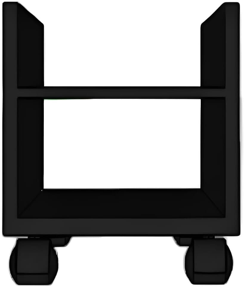 Suporte para CPU com rodinhas divisórias, Suporte para gabinete gamer de chão, Base móvel para CPU para escritório e quarto gamer, Organizador de CPU e estabilizador de gabinete