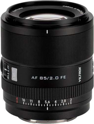 VILTROX AF 85mm F2.0 EVO FE フルサイズ FE ソニーEマウント ポートレート撮影/スナップ撮影に適用 ソニー FE a7c ii a9ii zve1 fx3 zv-e10 ii a6700 a6600などに対応