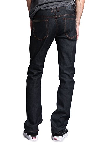 Men's Slim Fit Unwashed Raw Denim Jeans DL9803