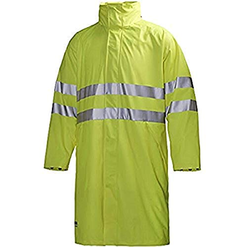 Image of Helly Hansen Workwear Voss Waterproof Mens Rain Jacket Featuring Full Stretch Fabric and Adjustable Hood