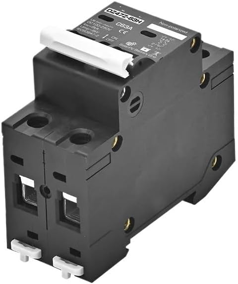 2P DC100V 150V 200V 250V 500V 1000V Voltage DC MCB Circuit Breaker 16A 20A 25A 32A 40A 50A 63A Solar Panel Battery Protector(2P DC510-1000V,50A)