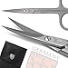 3 Swords Germany - brand quality STAINLESS STEEL INOX CURVED CUTICLE SCISSORS (1 PIECE) with case for manicure pedicure - nail care by 3 Swords - Made in Germany