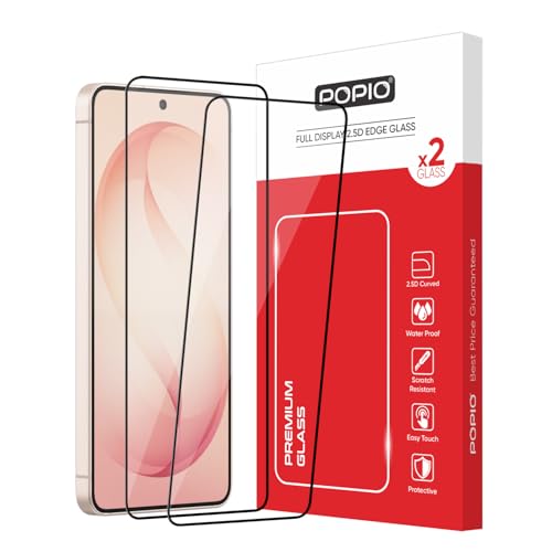 Image of POPIO Xtreme Series Pack of 2 Military-Grade Gorilla Tempered Glass for Samsung Galaxy S26 | 9H Hardness, Edge-to-Edge Coverage, Anti-Scratch