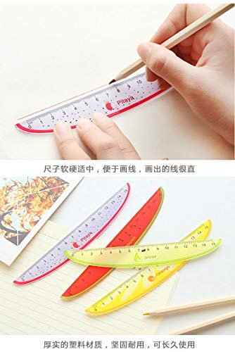 Scrox 1 pz righelli in legno, stile creativo