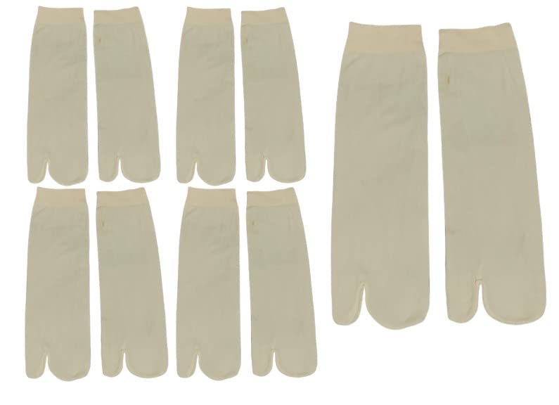 Om Fashion Women & Girl's Ultra-Thin Transparent Nylon Ankle Length Summer Yellow Socks (Pack of 5 Pair)