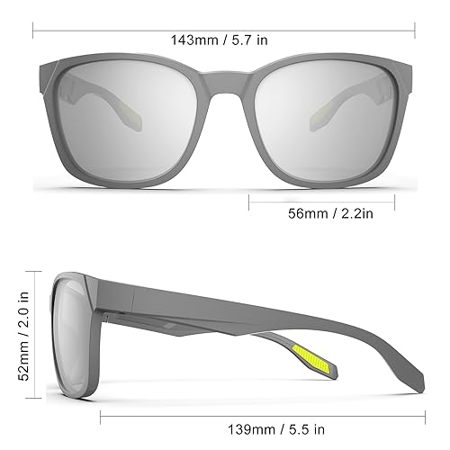 HAAYOT Sunglasses Men Women Polarized Sports Sunglasses Lightweight Durable Flexible TR90 Frame 100% UV Protection Sun Glasses Fishing Driving Running - Image 2
