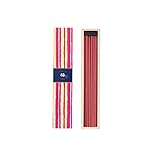 日本香堂(Nippon Kodo) かゆらぎ 梅 スティック ４０本入 香立付 ホワイト 40個 (x 1)