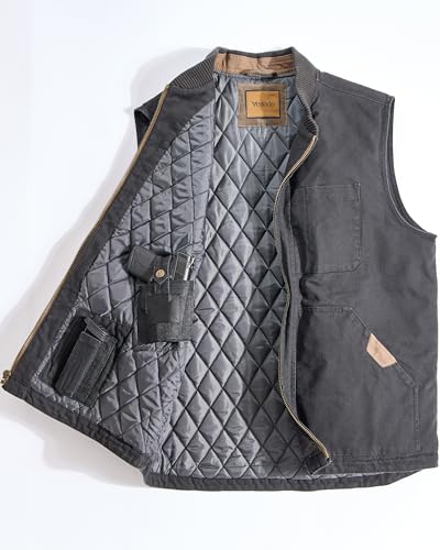 Image of Venado Concealed Carry Vest for Men - Heavy Duty Canvas - Conceal Carry Pockets