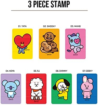 Amazon Co Jp 公式 Bt21 3 Piece Stamp Bts公式グッズ スタンプ ３種セット 防弾少年団 デザイン バンタン キャラクター 韓国 人気 かわいい シンプル ジョングク ブイ ジミン シュガ ジェイホープ ジン Rm 韓流 K Pop デコ デコスタンプ プレゼント 友達 ギフト