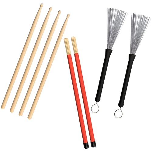 Set de Baquetas de Maple con Cepillo para Batería miniatura 1