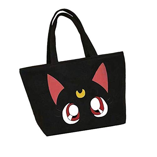Kerr's Choice Small Tote Luna Bag S-ailor M-oon Lunch Bag Kawaii Lunch Bag Cute Black Kitty Bag Kerr's Choice Small Tote Luna Bag S-ailor M-oon Lunch Bag Kawaii Lunch Bag Cute Black Kitty Bag
