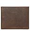 Lucky Brand Mens Double Stitched Leather Bifold Wallet | ID Window | Card Slots | Billfold Design | Genuine Leather | Organization | Durable | Stylish - Brown