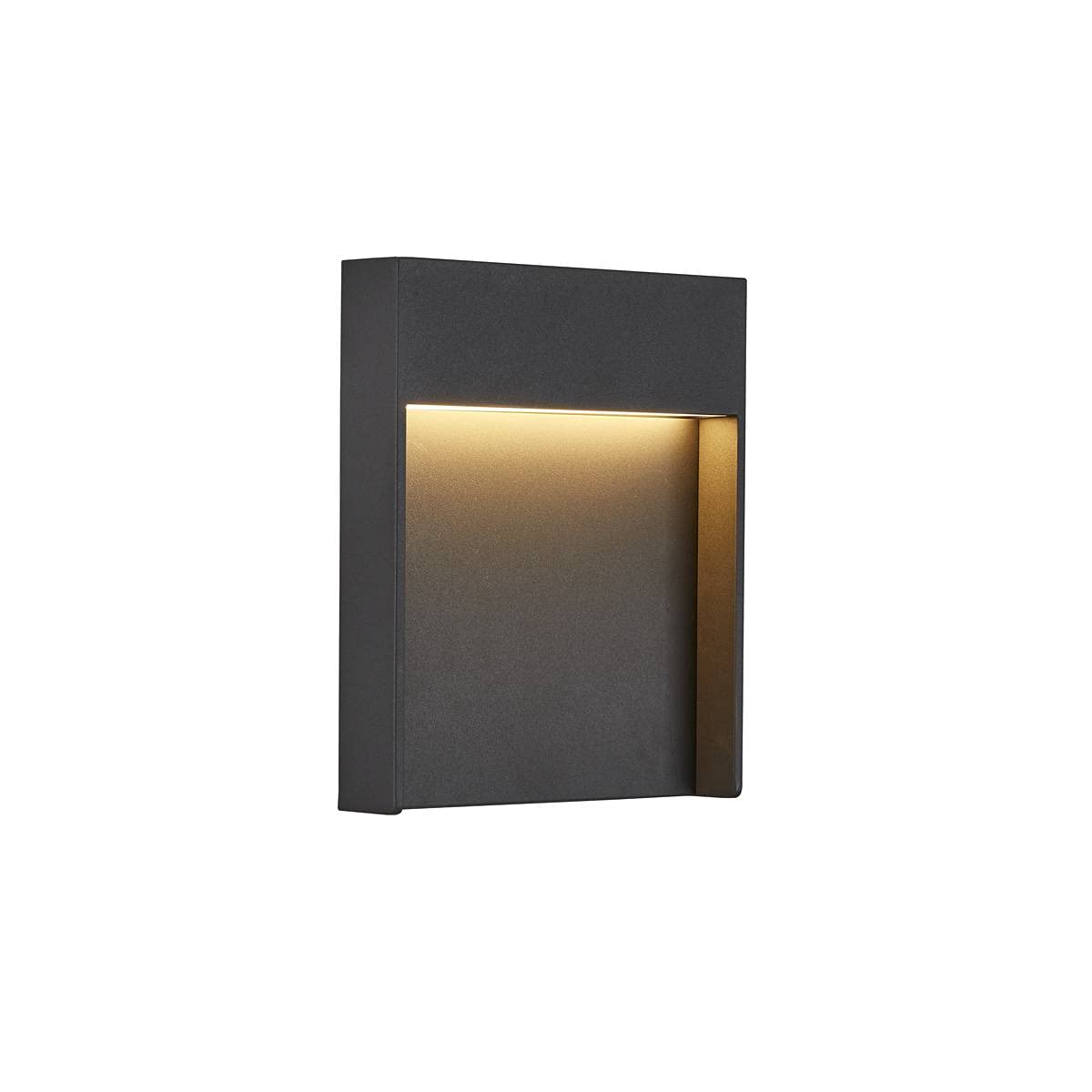 SLV LED Wandleuchte FLATT für die Außenbeleuchtung von Hauseingang, Wänden, Wegen, Terrassen, Fassaden, Treppen | LED Wandlampe, Aussenleuchte, Gartenlampe // CCT Switch (3000K/4000K), 460 Lumen, 14W