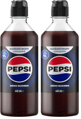 SodaStream Pepsi Zéro Sucres concentré (440ml) (Lot de 2)