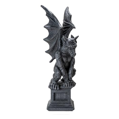 Estatua decorativa gárgola gótica de resina 17.32 pulg miniatura 4