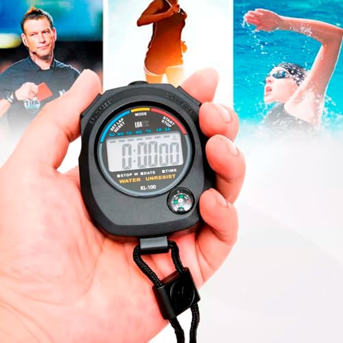 Cronômetro Digital Esportivo Crossfit Academia Hiit Tabata Prancha Treino De Mão Corrida Alarme Com