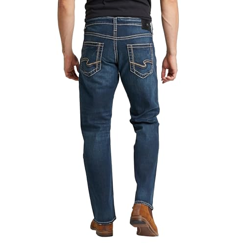 Image of Silver Jeans Co. Men's Zac Relaxed Fit Straight Leg Jean - Legacy