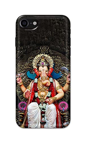 Image of PRINTFIDAA Lord Ganesh Bappa Moriya Printed Designer Hard Back Case Cover for Apple iPhone 7 (4.7 inch) / iPhone 8 (4.7 inch) / iPhone SE 2020, A1778, A1660 -(RP) MVN1010