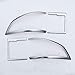 YIWANG ABS Chrome Rear Tail Light Lamp Cover Trim 4pcs/Set for Land Rover Discovery Sport 2015-2017 Car Accessories (Matt Silver)