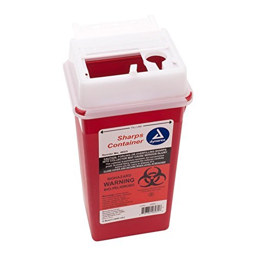 Medical 2 Quart Sharps Container Needle Disposal