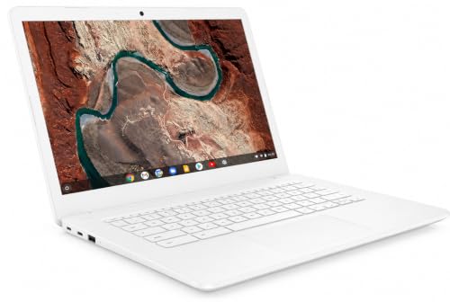 Image of 𝗛𝗣model 𝗖𝗛𝗥𝗢𝗠𝗘𝗕𝗢𝗢𝗞Laptop CELERON | 4GB RAM - 64GB SSD | 14 inch FHD Display | Ultra Slim White | A+ Condition (Refab)
