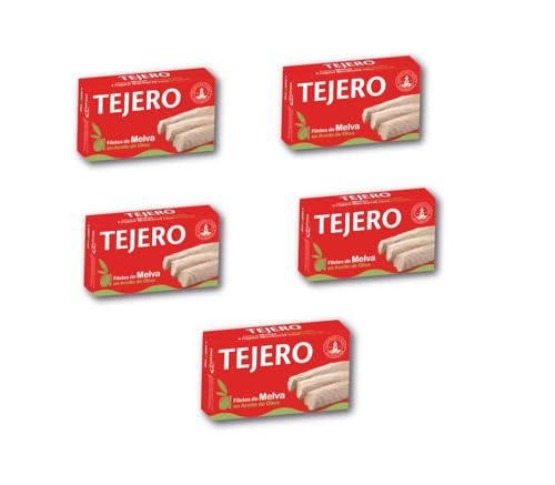 Tejero - Conserva de pescado | Melva en Aceite de Oliva - 5 Latas x 120 g