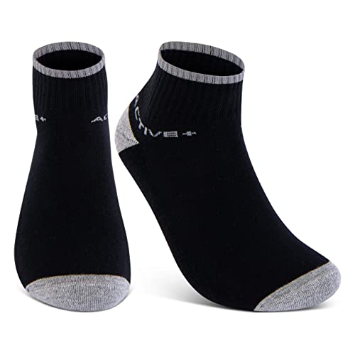 6 of 12 Paar Sneaker Sokken Heren & Dames Sportsokken Badstof Zool Katoen - Afbeelding 5