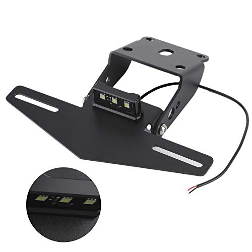 Support de Plaque d'immatriculation Moto Éliminateur Bavette avec Éclairage LED Étanche - 4