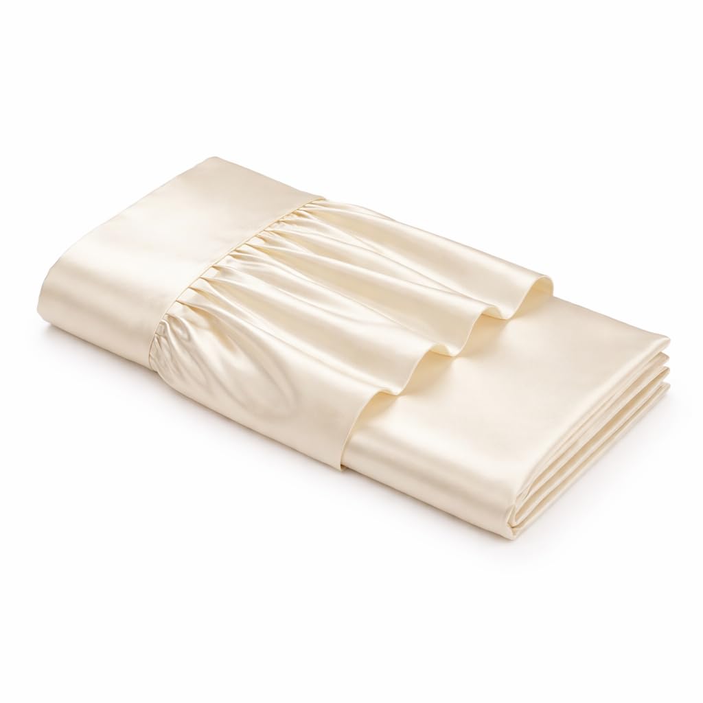 CHARKHAH Luxury Satin Valance Sheet Bed Skirt 30cm Deep Fitted Sheet with 35cm Drop | Silky Smooth Satin Bed Base Cover Easy Care Single Double King Super King