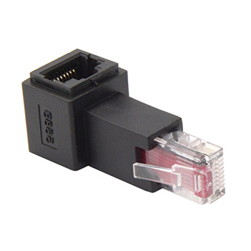 Adaptador RJ45 8P8C FTP STP UTP Cat 5e Ángulo 90° miniatura 5