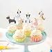 Blumomon 36 Stück Hund Cupcake Topper Hund Geburtstags Kuchen Deckel Hund Themen Party Dekorationen