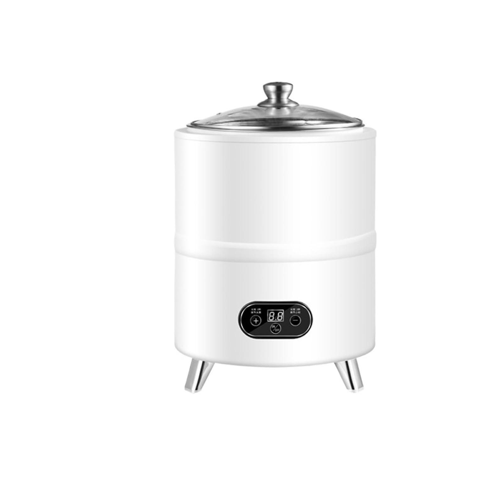 Commercial fully automatic yogurt machine with timed intelligent constant temperature 8L yogurt fermentation machine(WHITE)