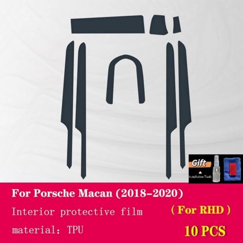 Protector de TPU para consola de coche Porsche Macan 2018 4
