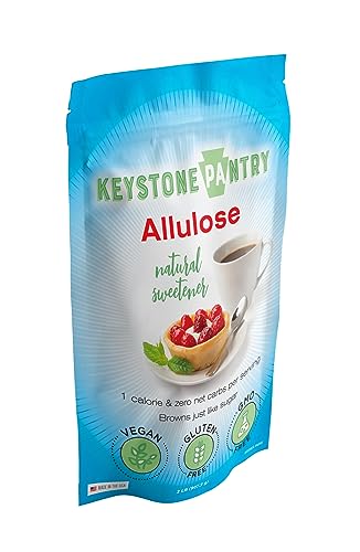 Keystone Pantry - Allulose Sweetener, Low Calorie and Low Carb Sugar Substitutes, Natural Allulose Sugar Substitute, Gluten, Soy, and Sugar Alcohol-Free, 2 Lbs.