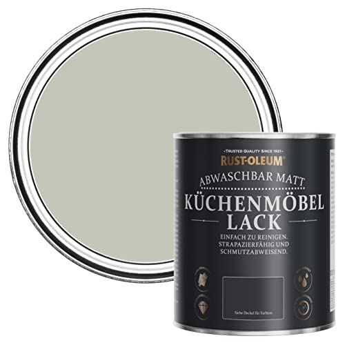 Rust-Oleum abwaschbare Küchenschrankfarbe in grau mit Matt Finish - Nebel 750ML – Ansicht 1