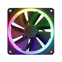 NZXT F140 RGB Fans - RF-R14DF-B1 - Erweiterte Anpassung der RGB-Beleuchtung – Flüsterleise Kühlung – Twin (RGB-Lüfter und Controller INKLUSIVE) -140mm-Lüfter – Schwarz