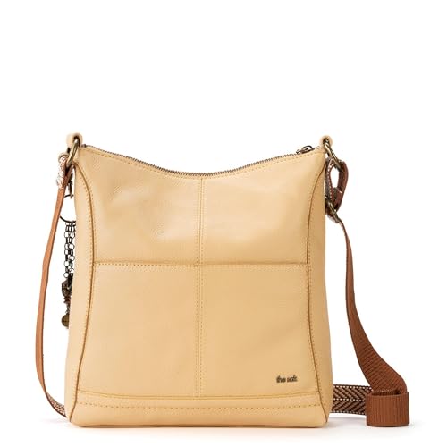 Image of The Sak Lucia Leather Crossbody Purse - Premium Leather Women's Handbag for Everyday & Travel - Cross Body Bag With Zipper
