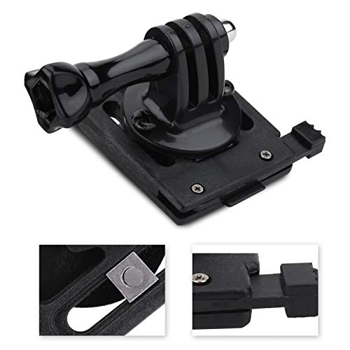 Yosoo Health Gear Helmet Base Adapter, Airsoft Helmet Camera Mount, Military Helmet Attachments Tacticals Helmet Accessories Helmet Fixed Mount Base Adapter Bracket for Camera Camcorder - Image 4