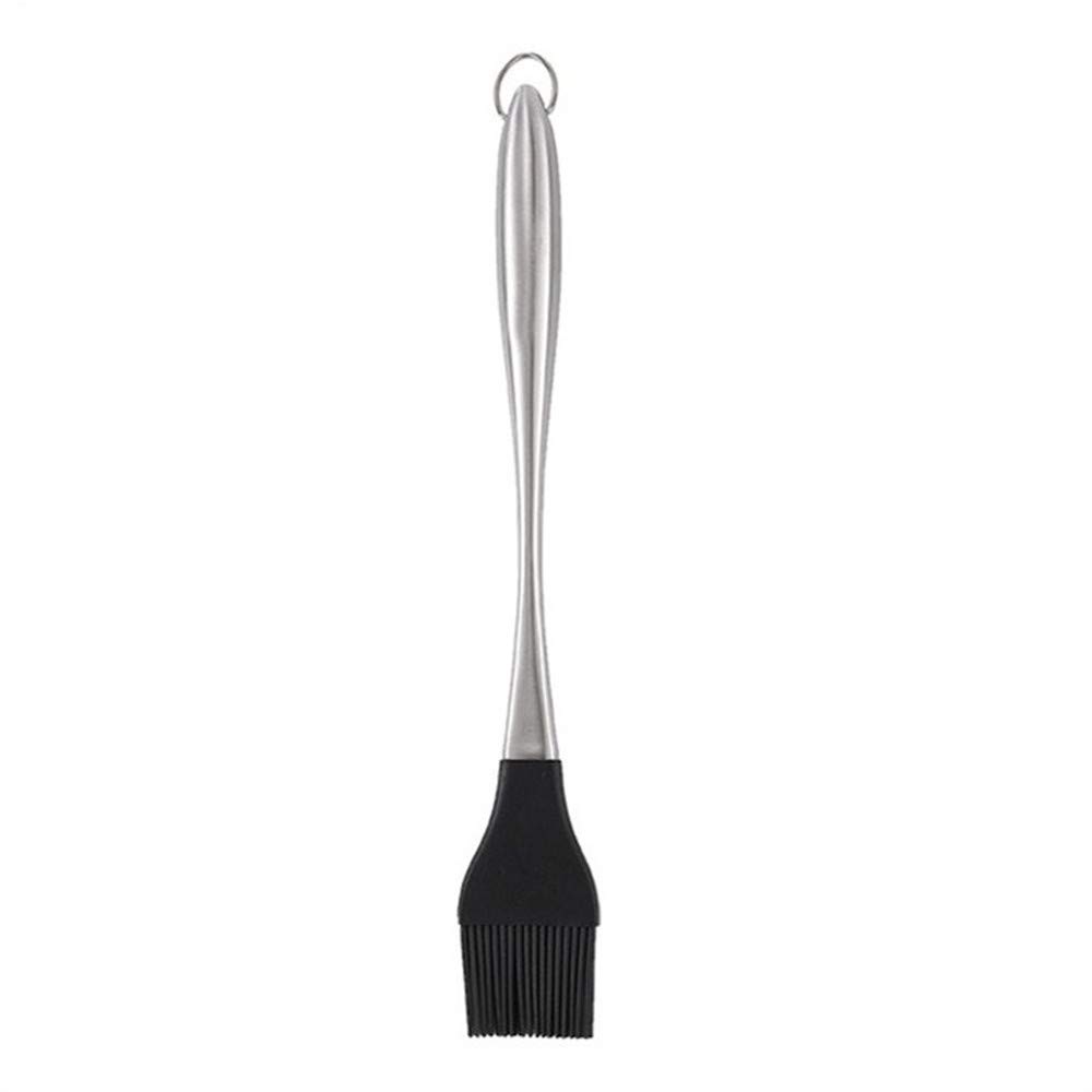 Silicone Basting Brushes Heat Resistant BPA Free Stainless Steel Handle Pastry Grill Barbecue Brush Kitchen Cooking Tools