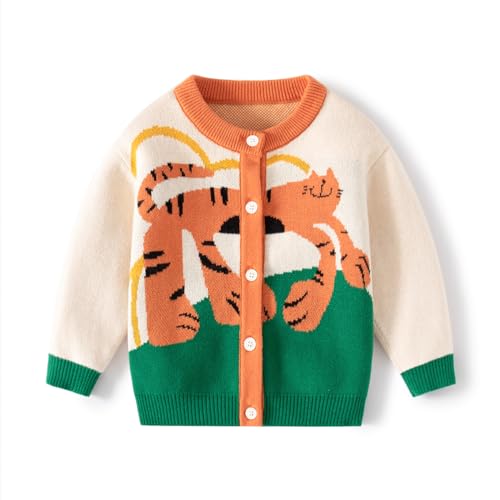 Generic Toddler Dinosaur Pattern Sweater Cardigan
