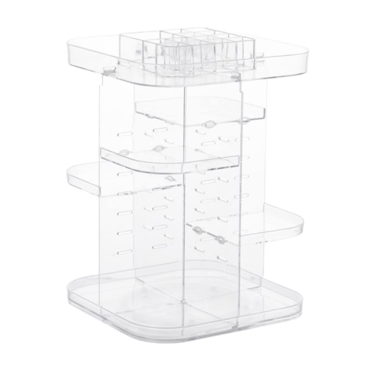 Organizador Cosméticos Organizador de Maquillaje Caja De Almacenamiento De Cosméticos Giratoria, Cajón De Escritorio, Lápiz Labial, Cuidado De La Piel, Organizador De Maquillaje Estante de Maquillajes