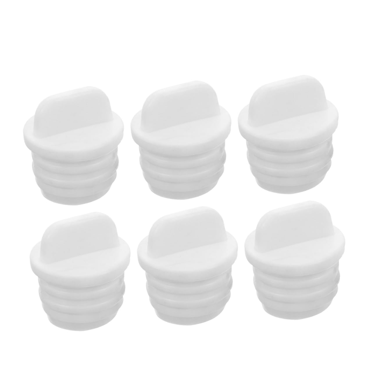 MUCKLILY 6pcs Mop Bucket Stoppers Durable Drain Outlet Plugs for Easy Installation Design for Various Mop Buckets Essential Cleaning Accessories