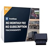 GPS Tracker for Vehicles, No Monthly Fee, No Subscription, Real-Time Tracking, 4G SIM and Data Included, Trip History, GeoFence, Speeding Alerts, OBD
