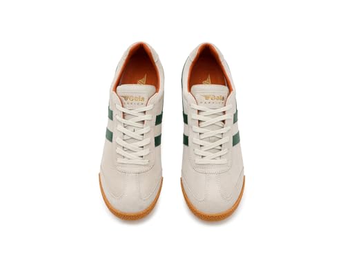 Image of Gola, Men, Harrier, Off White /Evergreen /Moody Orange, 9, Medium