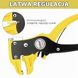Flintronic Automatyczne szczypce do ściągania izolacji i przecinak, 18 cm narzędzie do ściągania izolacji z kabli, regulowany przecinak z orlim nosem (dla kabli 14-24 AWG), do przemysłowych i domowych