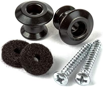 Jim Dunlop Straplok® Dual Design Strap Button Set - Black