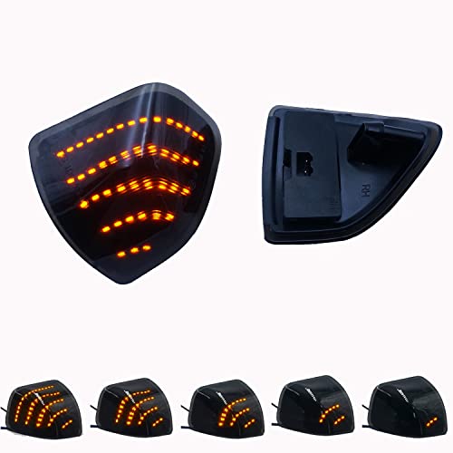 ONERAY Side Mirror Blinker Lights Left and Right Sequential Turn Signal Indicator Blinker Lamp Compatible with Dodge RAM 500 2500 3500 4500 5500 2010-2018 68302828AA 68302829AA